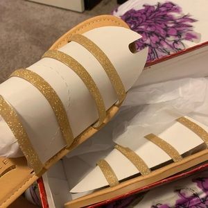 Gold sandals